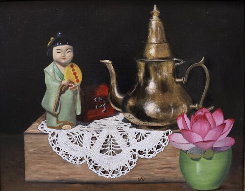 Journey to Asia de Veronique Fournier-Wynne, Pintura a la venta en Singulart