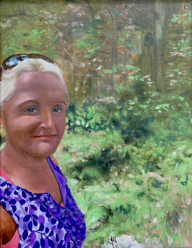 Self Portrait of the Artist von Veronique Fournier-Wynne, Malerei kaufen auf Singulart