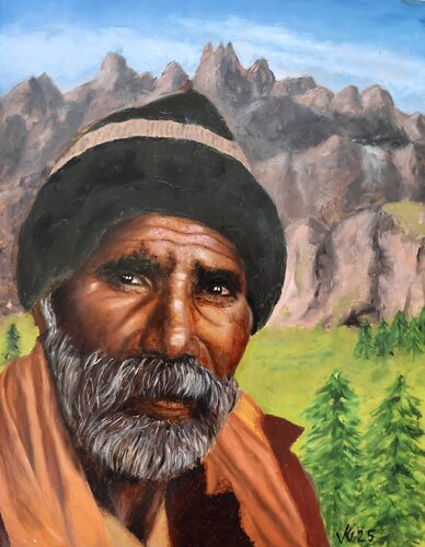 The Man from India von Veronique Fournier-Wynne, Malerei kaufen auf Singulart