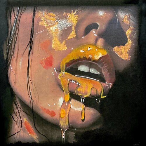 Honey Drip par Betty Khatchikian, Peinture en vente sur Singulart