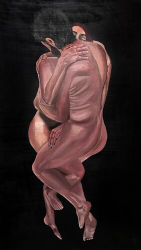 The Painter & Her Muse par Betty Khatchikian, Peinture en vente sur Singulart