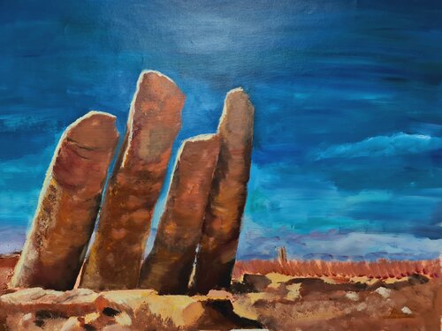 The Pillars di Betty Khatchikian, Pittura in vendita su Singulart