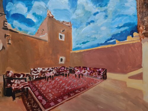 Under Blue Skies par Betty Khatchikian, Peinture en vente sur Singulart
