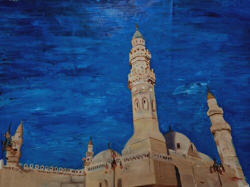 Masjid al-Qublatayn par Betty Khatchikian, Peinture en vente sur Singulart