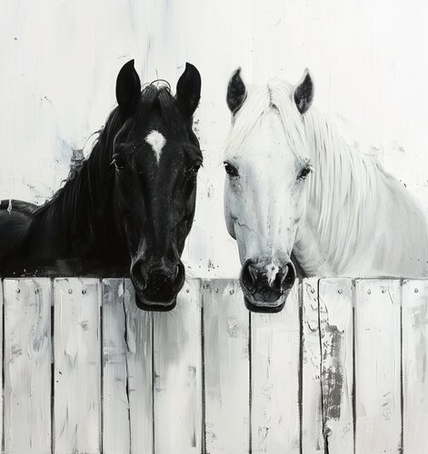 Monochrome Romance: Beyond the Divide” van Betty Khatchikian, Afdruk te koop op Singulart