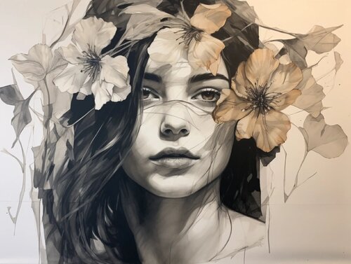 Flower Girl van Betty Khatchikian, Afdruk te koop op Singulart