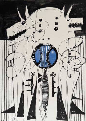 War Dogs par PJ Riley, Peinture en vente sur Singulart