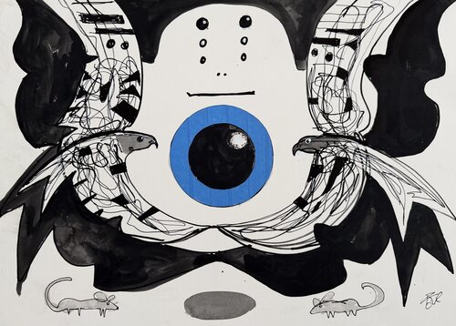 Blue Eye par PJ Riley, Peinture en vente sur Singulart