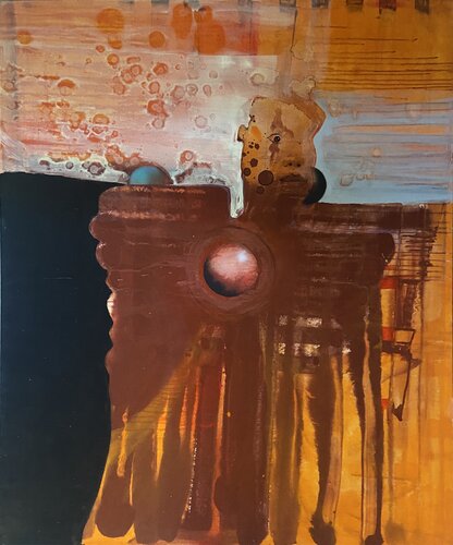 Suprised Face in a Cloud van PJ Riley, Schilderij te koop op Singulart