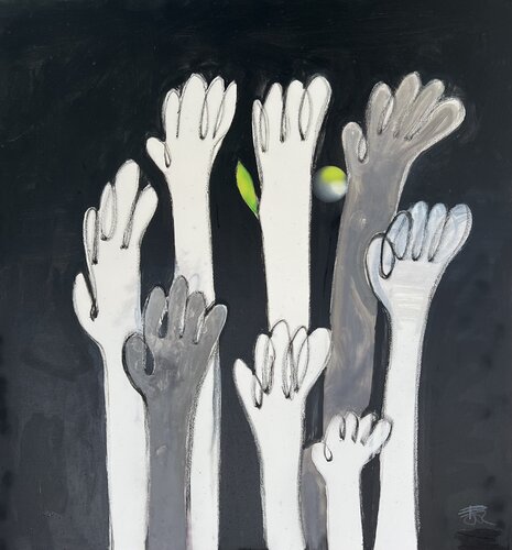 WANT (versus the natural world) par PJ Riley, Peinture en vente sur Singulart