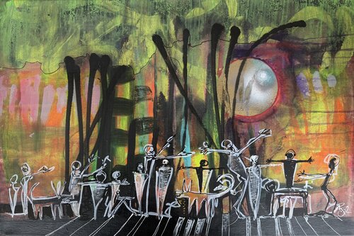 Pearl Moon di PJ Riley, Pittura in vendita su Singulart
