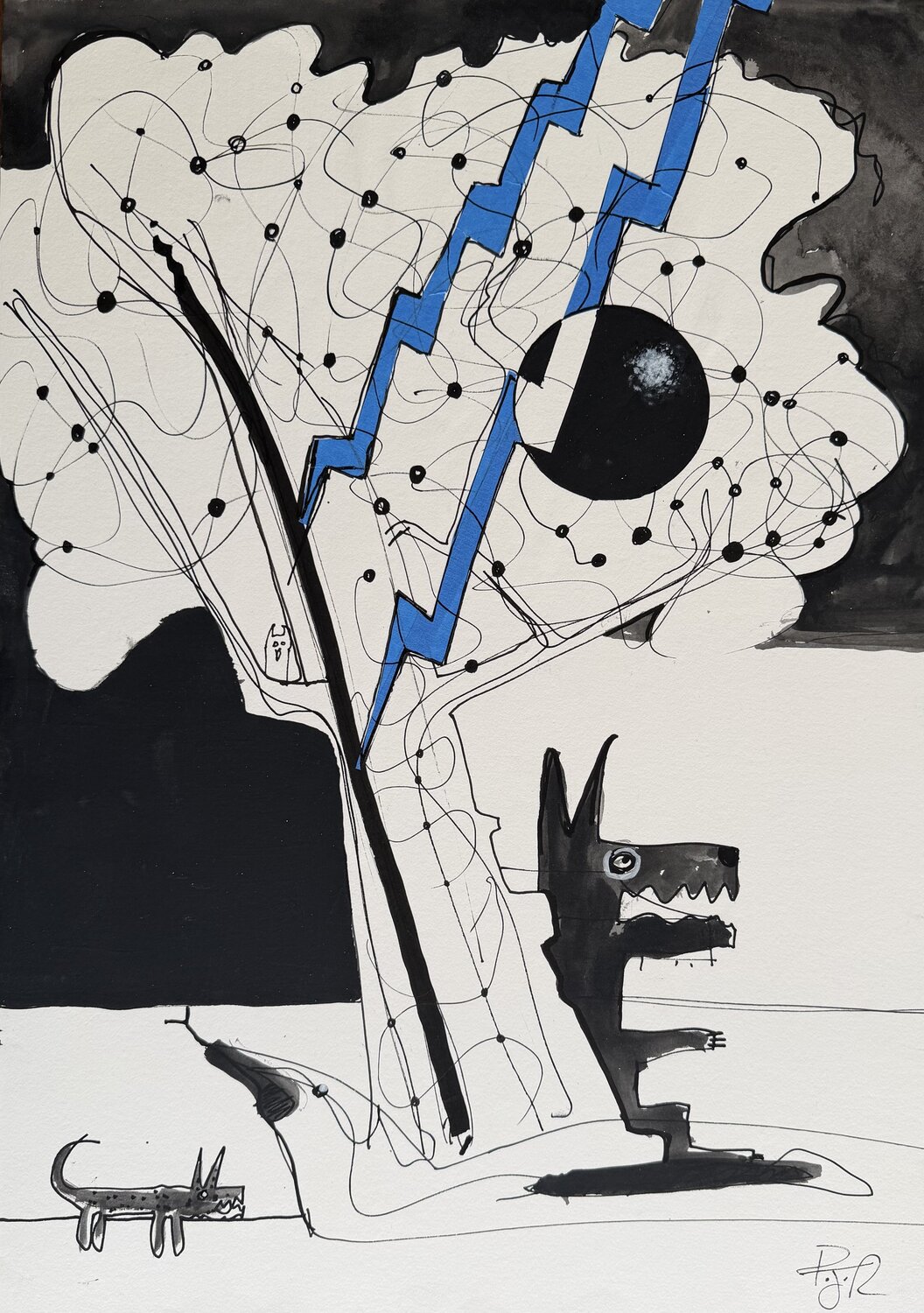 Black Dog and The Lightning Tree ( Squirrel Hunting) PJ Riley