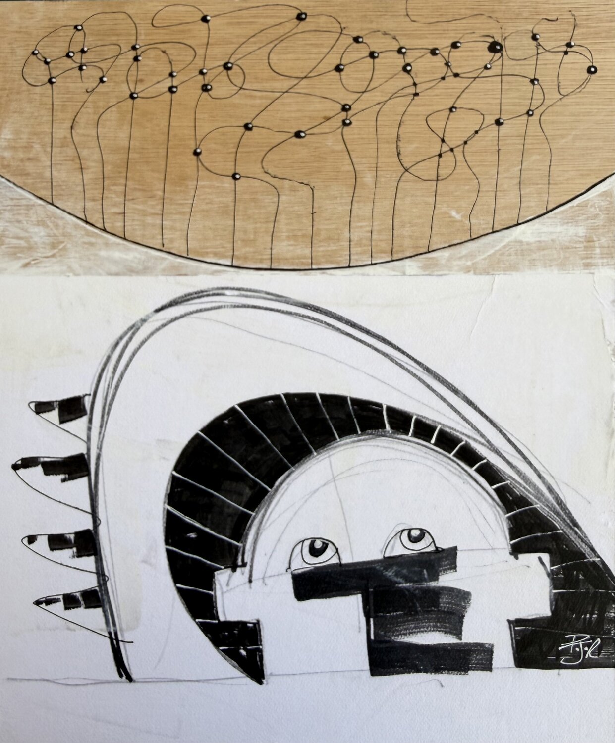 Dont Hide Your Light PJ Riley Work on Paper for sale