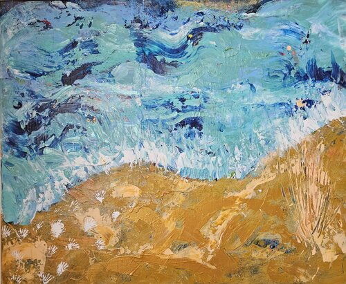 Meet me by the ocean von Lisa Smith, Malerei kaufen auf Singulart