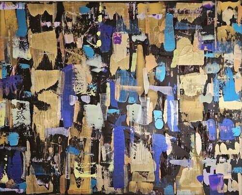 Tranquil Gold di Lisa Smith, Pittura in vendita su Singulart