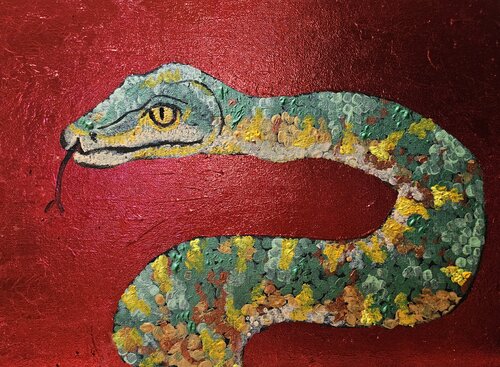 Lucky Snake by Lisa Smith, Painting for Sale on Singulart
