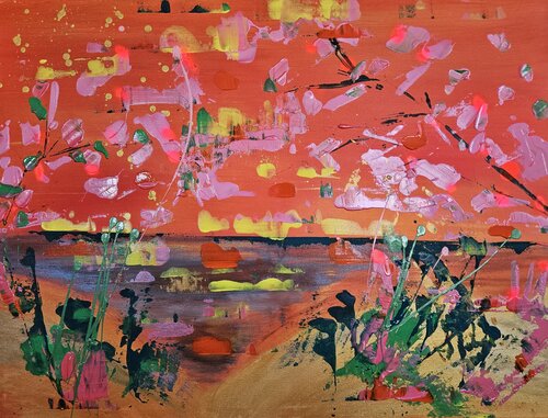 Sakura Sunset von Lisa Smith, Malerei kaufen auf Singulart