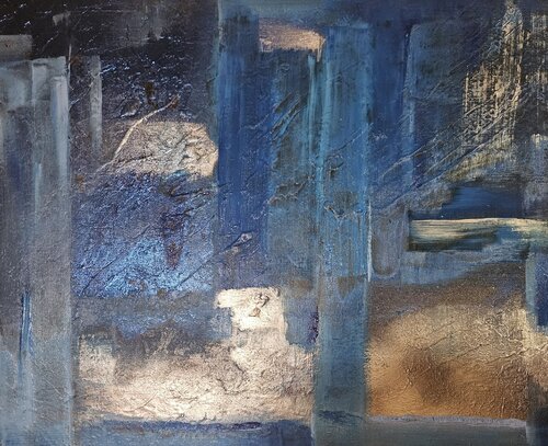 Intense blue pearl de Lisa Smith, Pintura a la venta en Singulart