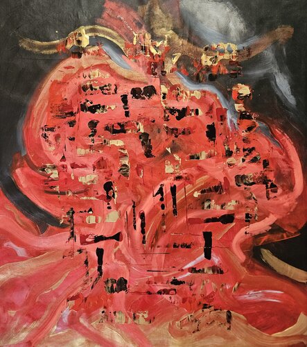 Red Evolution van Lisa Smith, Schilderij te koop op Singulart