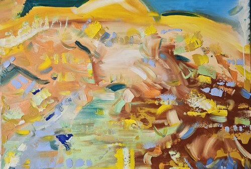 Sun kissed autumn by Lisa Smith, 油畫 for Sale on Singulart