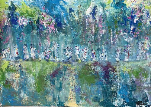 “Gathering” di Kousuke Yuki, Pittura in vendita su Singulart