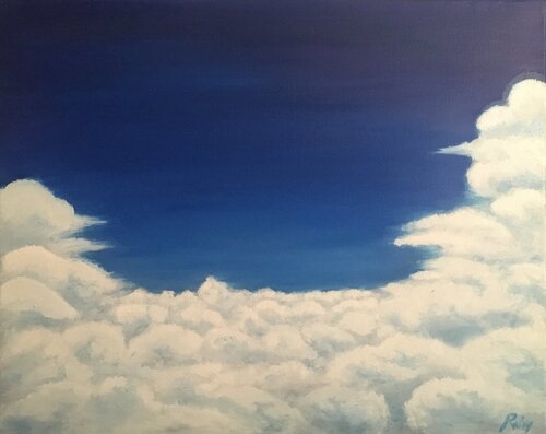 Il cielo sopra le nuvole van Roberto Porcella, Schilderij te koop op Singulart