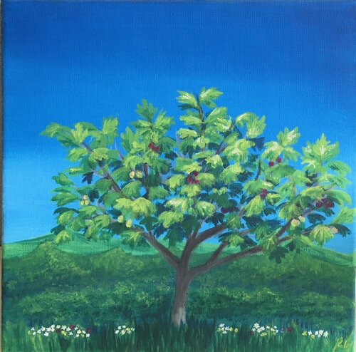 L’albero dei fichi von Roberto Porcella, Malerei kaufen auf Singulart