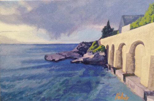 Into the Horizon di Balazs Feher, Pittura in vendita su Singulart