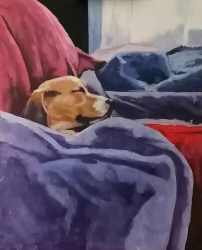 Slumbering Maple di Balazs Feher, Pittura in vendita su Singulart