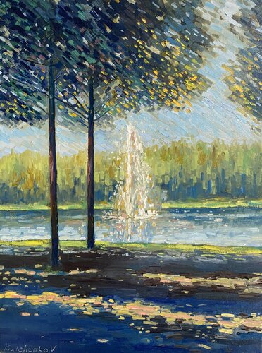 in the Park von Vasily Kulchenko, Malerei kaufen auf Singulart