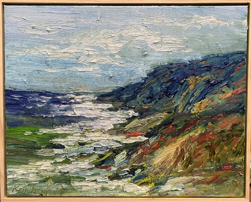 Ocean coast (edit) van Vasily Kulchenko, Schilderij te koop op Singulart