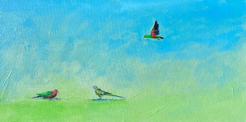 Parrots von Vasily Kulchenko, Malerei kaufen auf Singulart