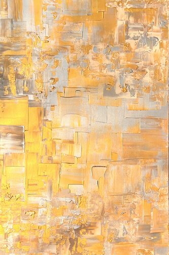 Yin no. 7 in gold und silber antik-anmutend / Singulart Galerie kuratiert di Ben Plaumann, Pittura in vendita su Singulart