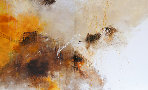 Kinta (diptyque) van Christine Lance, Schilderij te koop op Singulart