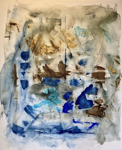 Winter Blues di Annette Gesine Rathjen, Pittura in vendita su Singulart