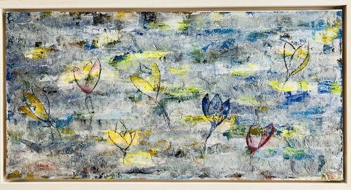 blue tulip de Annette Gesine Rathjen, Pintura a la venta en Singulart