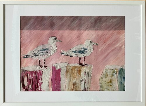 Möwen di Annette Gesine Rathjen, Pittura in vendita su Singulart