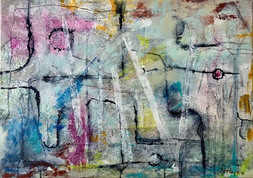 Farbspiel in Dur von Annette Gesine Rathjen, Malerei kaufen auf Singulart