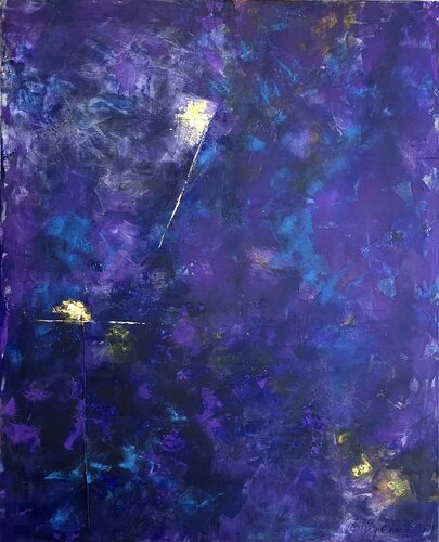 Passant une nuit au Sahel di Annette Gesine Rathjen, Pittura in vendita su Singulart