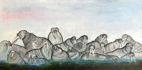 family and friends par Annette Gesine Rathjen, Peinture en vente sur Singulart