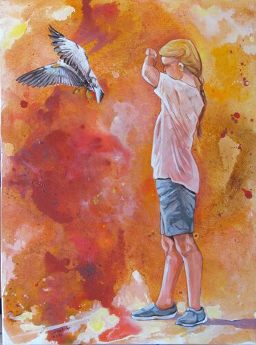 Oltre by Mara Isolani, Painting for Sale on Singulart