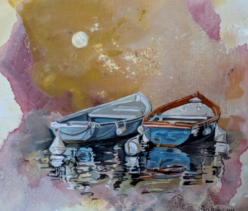 Barche by Mara Isolani, Painting for Sale on Singulart
