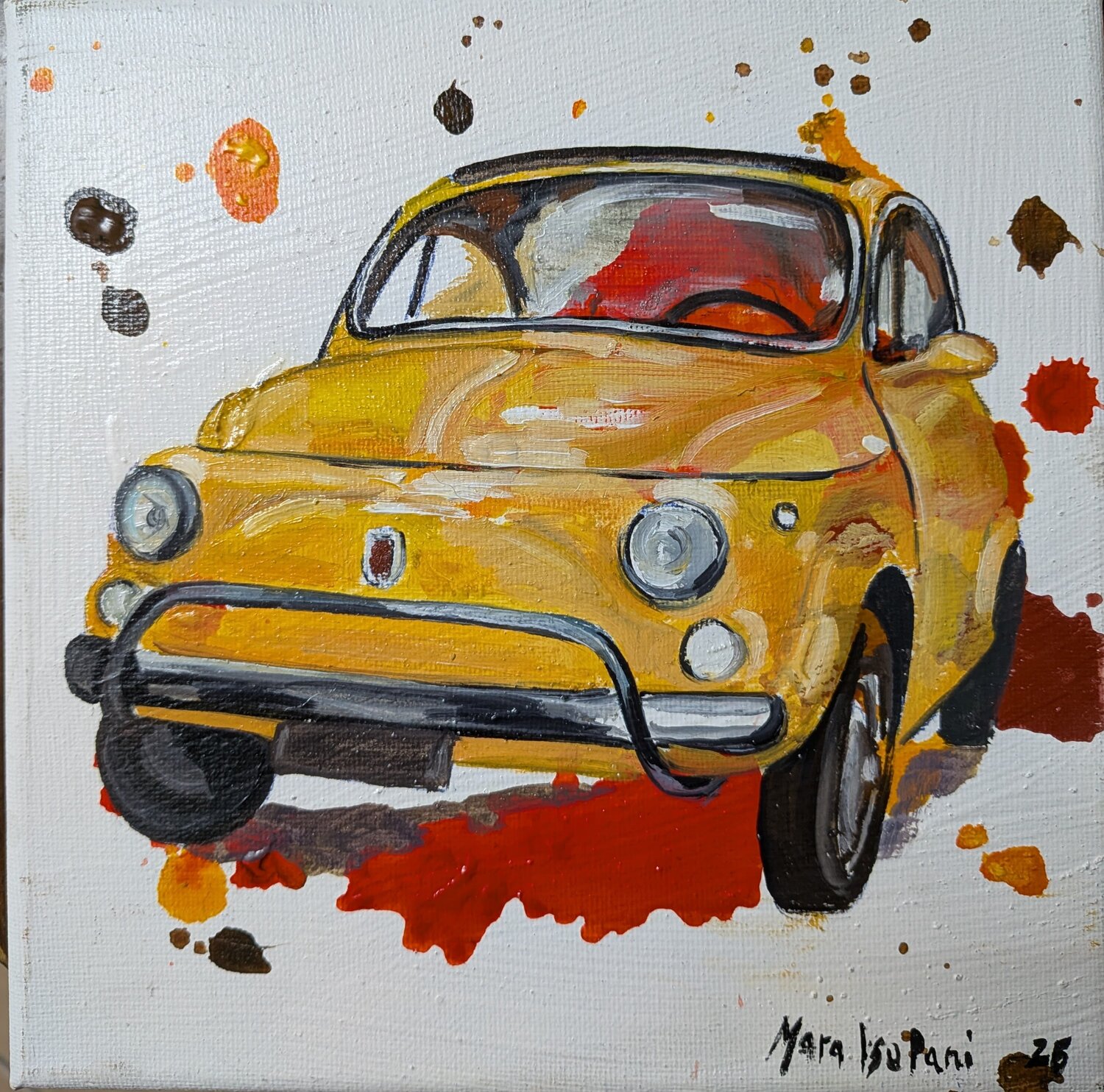FIAT 500 gialla Mara Isolani