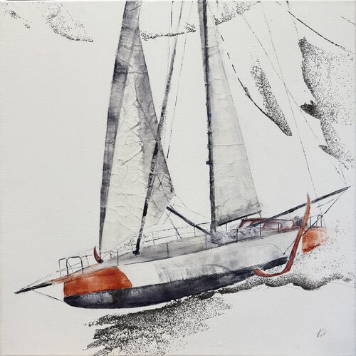 Imoca au décollage von Alain Abramatic, Malerei kaufen auf Singulart