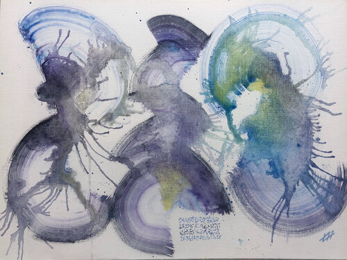 Dispersion von Alain Abramatic, Werk auf Papier kaufen auf Singulart