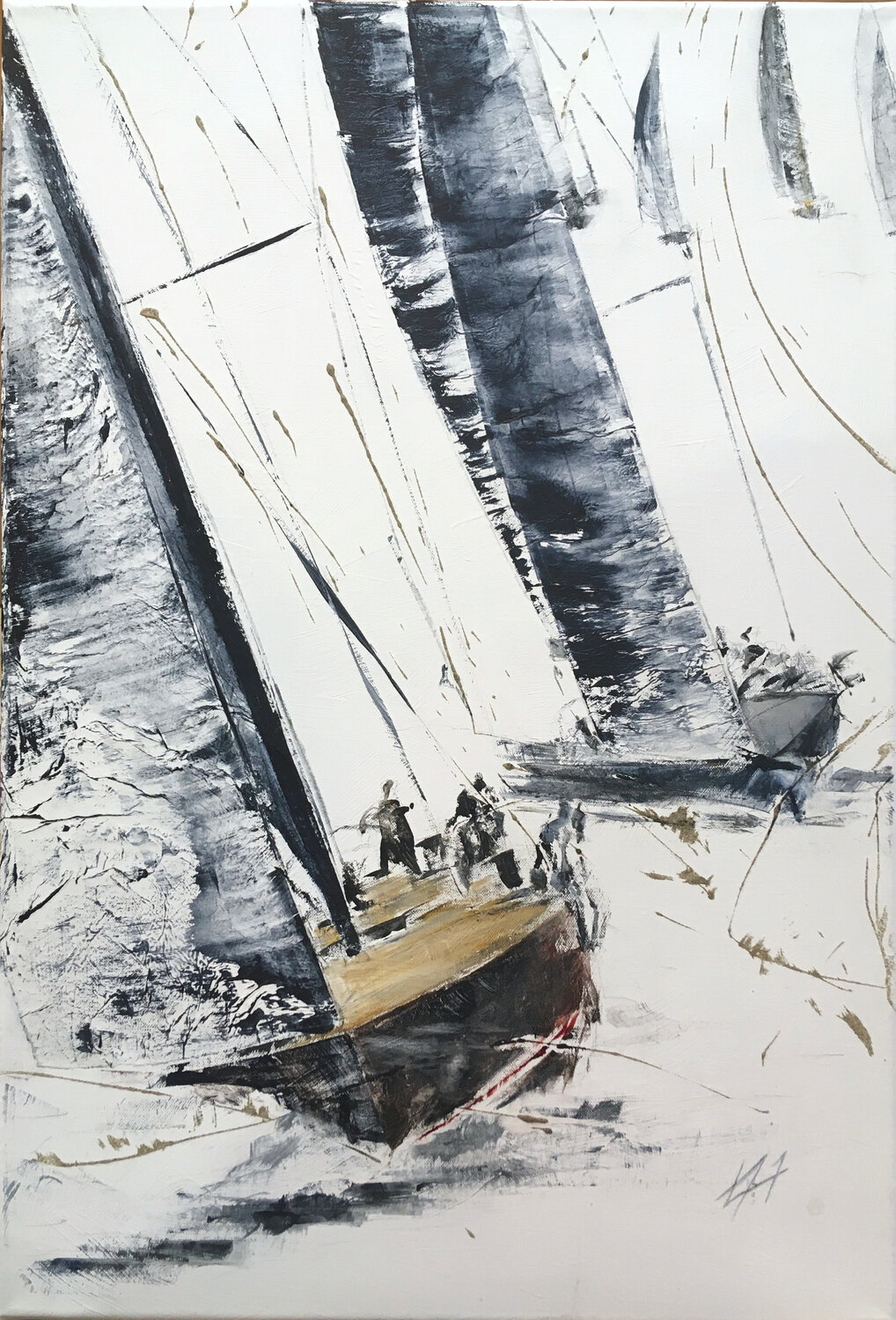 Bateaux Imoca en régate Alain Abramatic