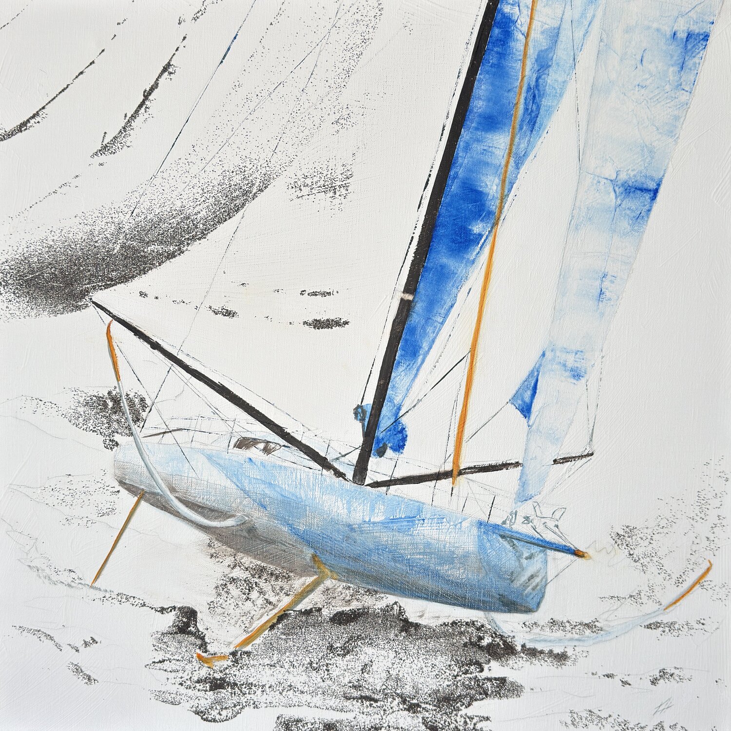 Envol d'un Imoca Alain Abramatic