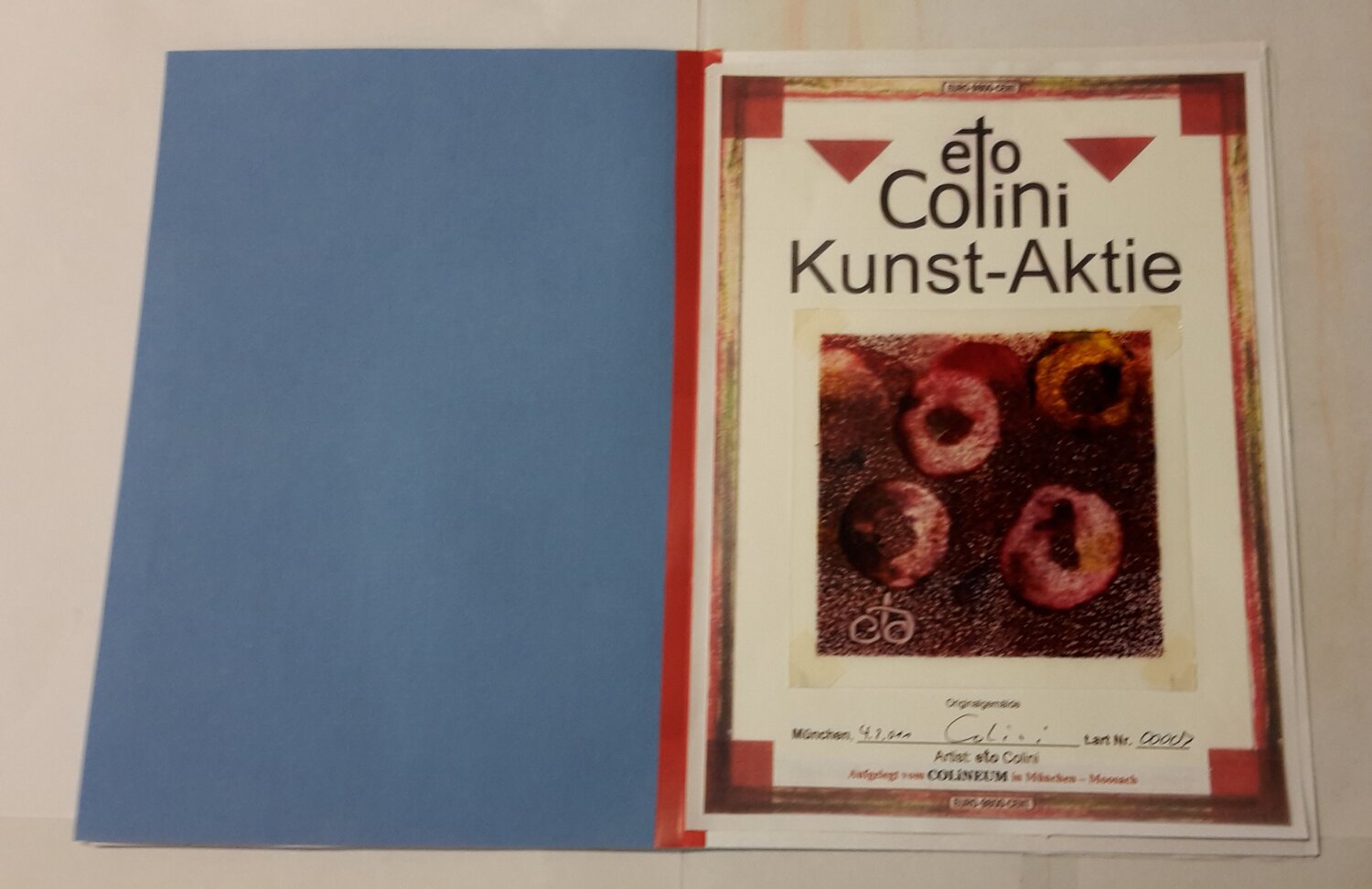 " eto-Colini-Kunst-Aktie - Nr. 007 " eto Colini
