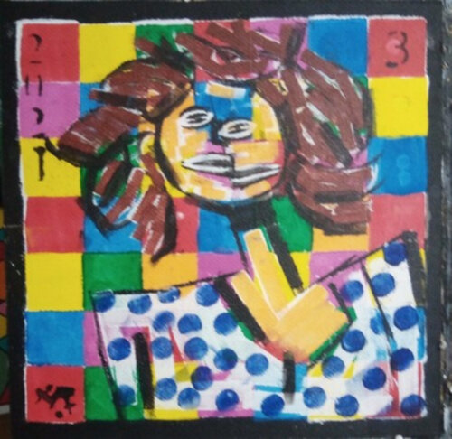 P2 brunette van Harry FENNEY, Schilderij te koop op Singulart