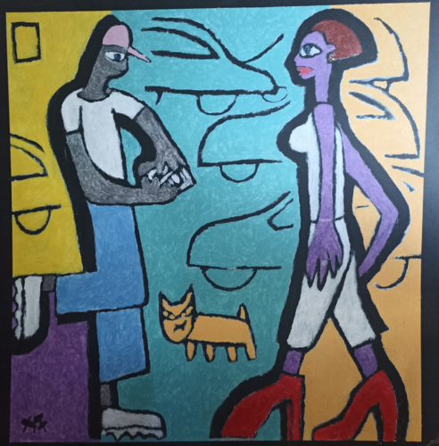 comp 8 ATM in carpark di Harry FENNEY, Pittura in vendita su Singulart